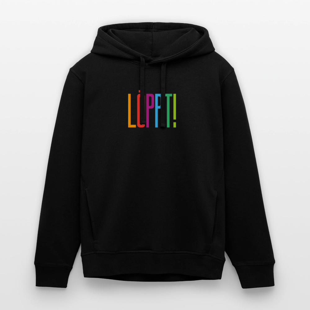 Unisex Bio-Hoodie - Löppt! - Schwarz