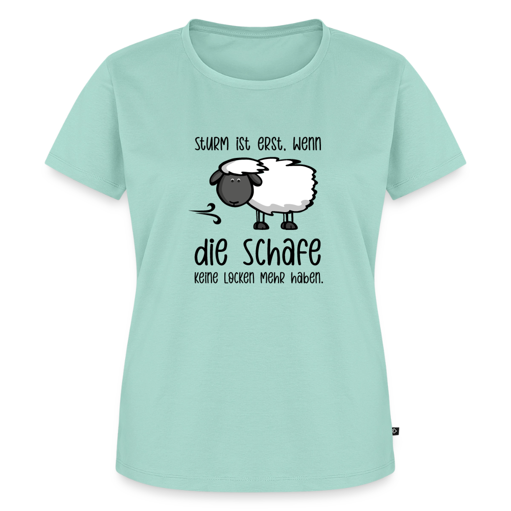 Damen Premium Bio T-Shirt - Schaf - Mint 