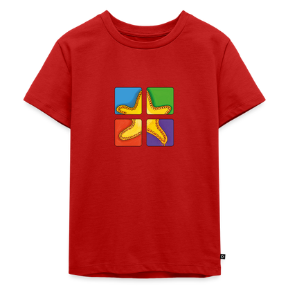 Kinder Premium T-Shirt - Seestern - Rot