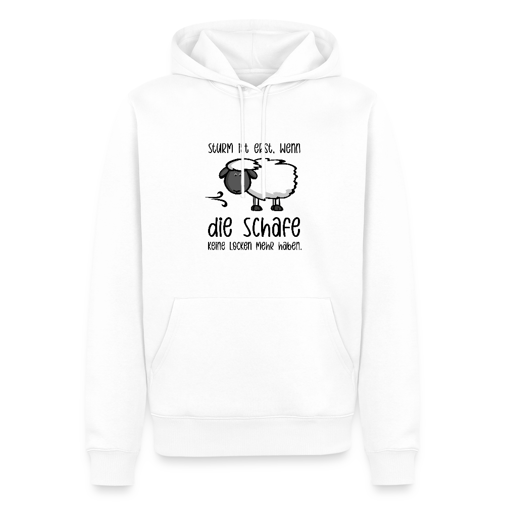 Herren Premium Hoodie - Schaf - Weiß
