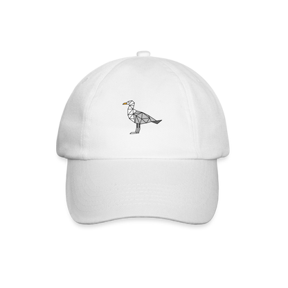 Möwe - Baseballkappe - Weiß/Weiß