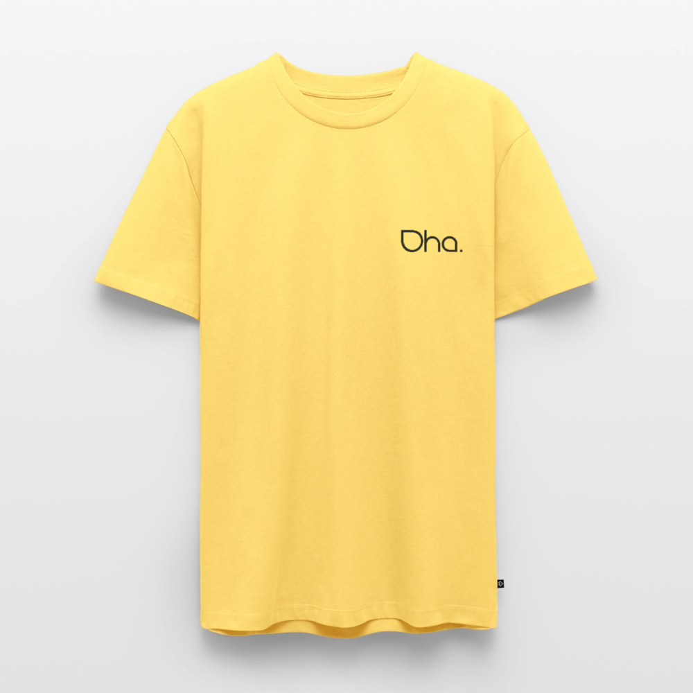 Oha Männer Premium T-Shirt - Pastellgelb