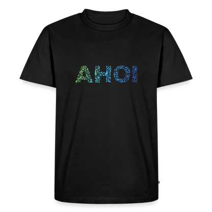 Herren Premium Bio T-Shirt - Ahoi doodles - Schwarz