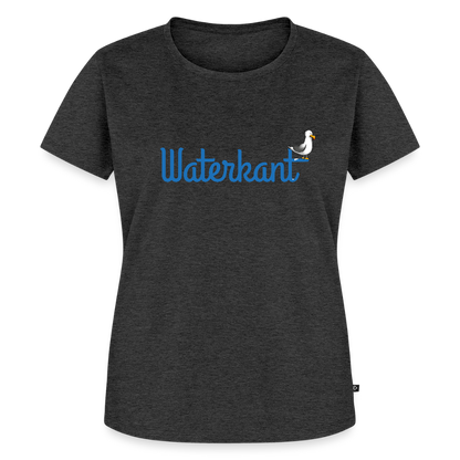 Damen Premium Bio T-Shirt - Waterkant - Anthrazit meliert