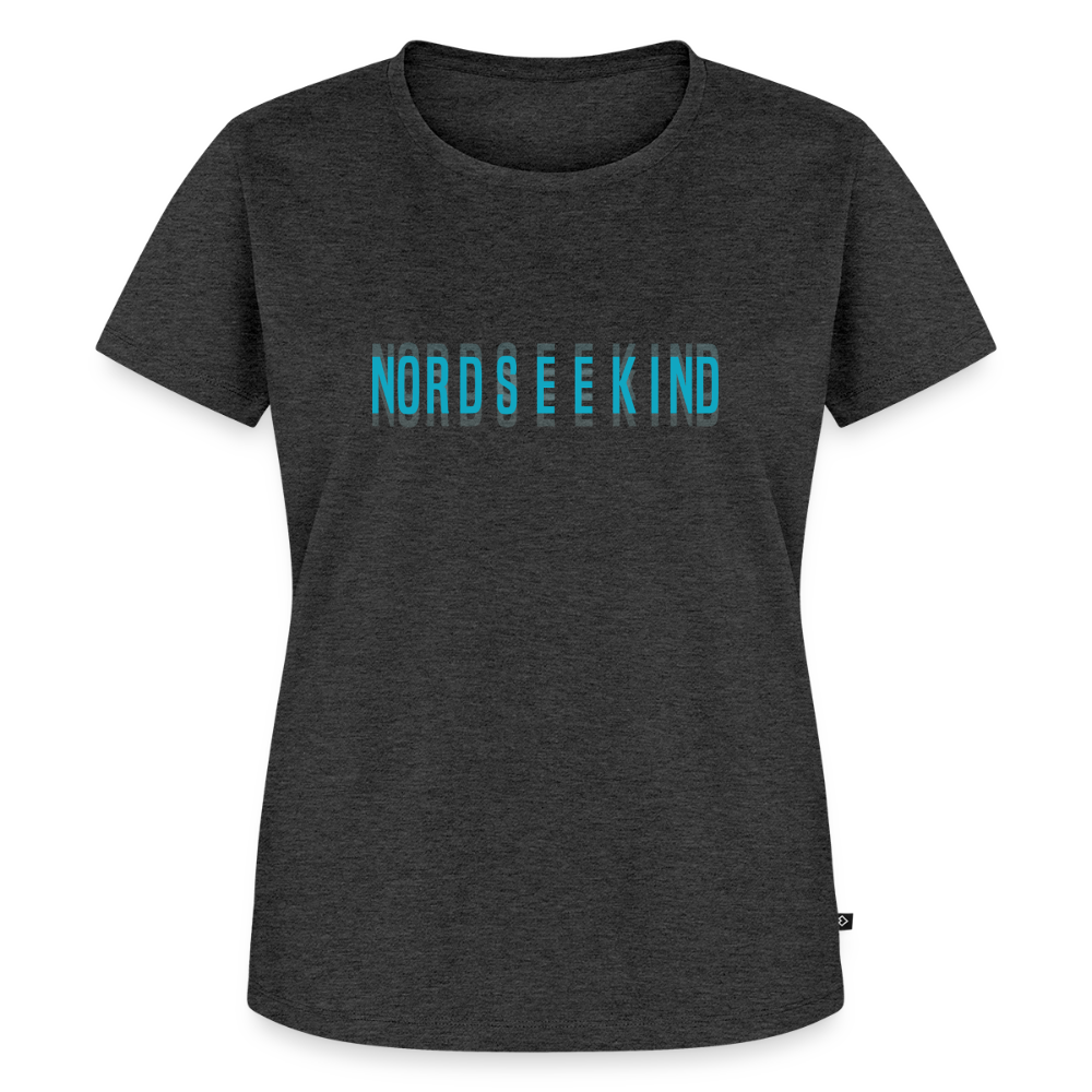 Nordseekind Damen Premium T-Shirt - Anthrazit meliert