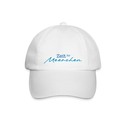 Baseballkappe - Zeit für Meerchen - Weiß/Weiß