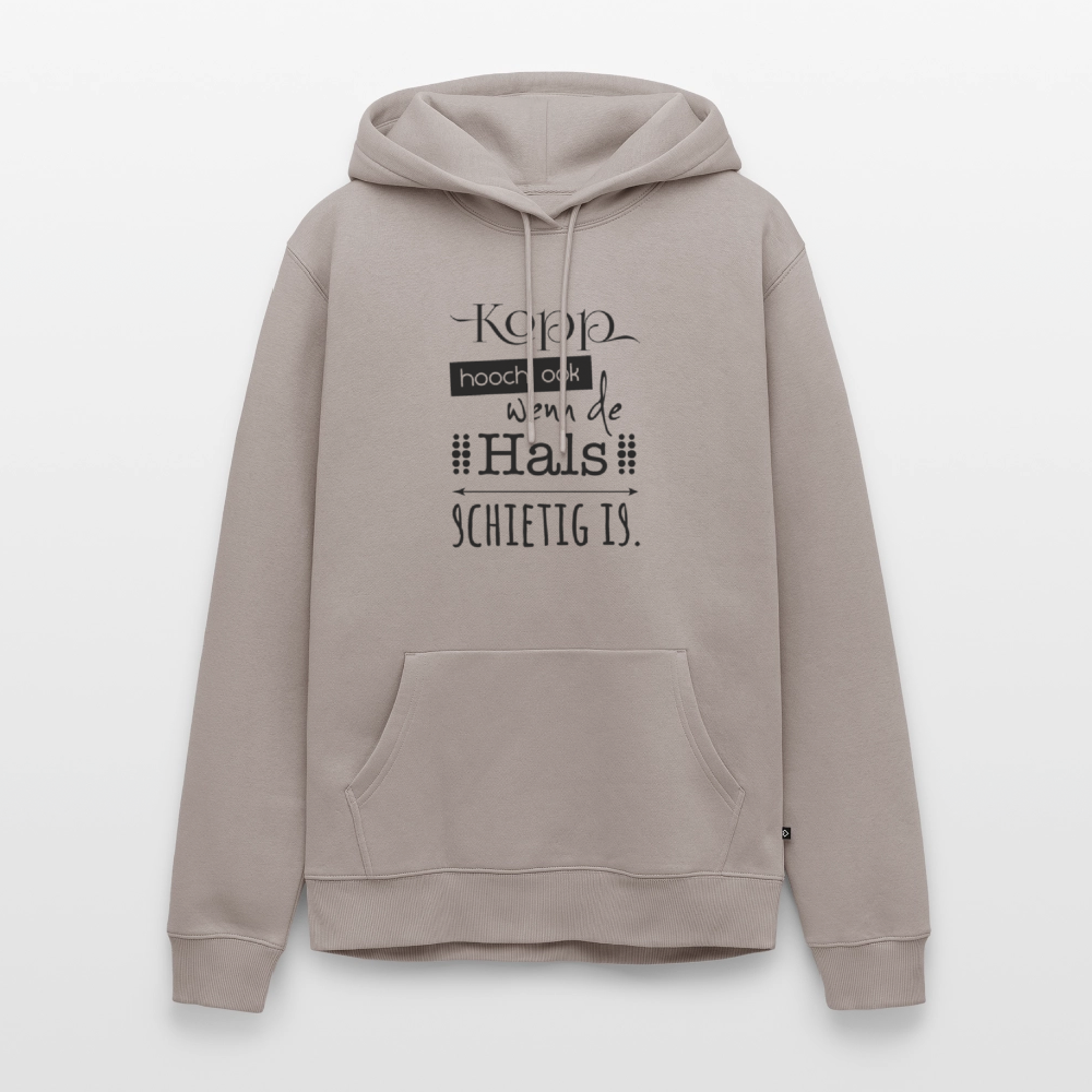 Herren Premium Hoodie - Kopp hooch - Taupe