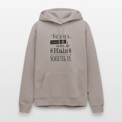 Herren Premium Hoodie - Kopp hooch - Taupe