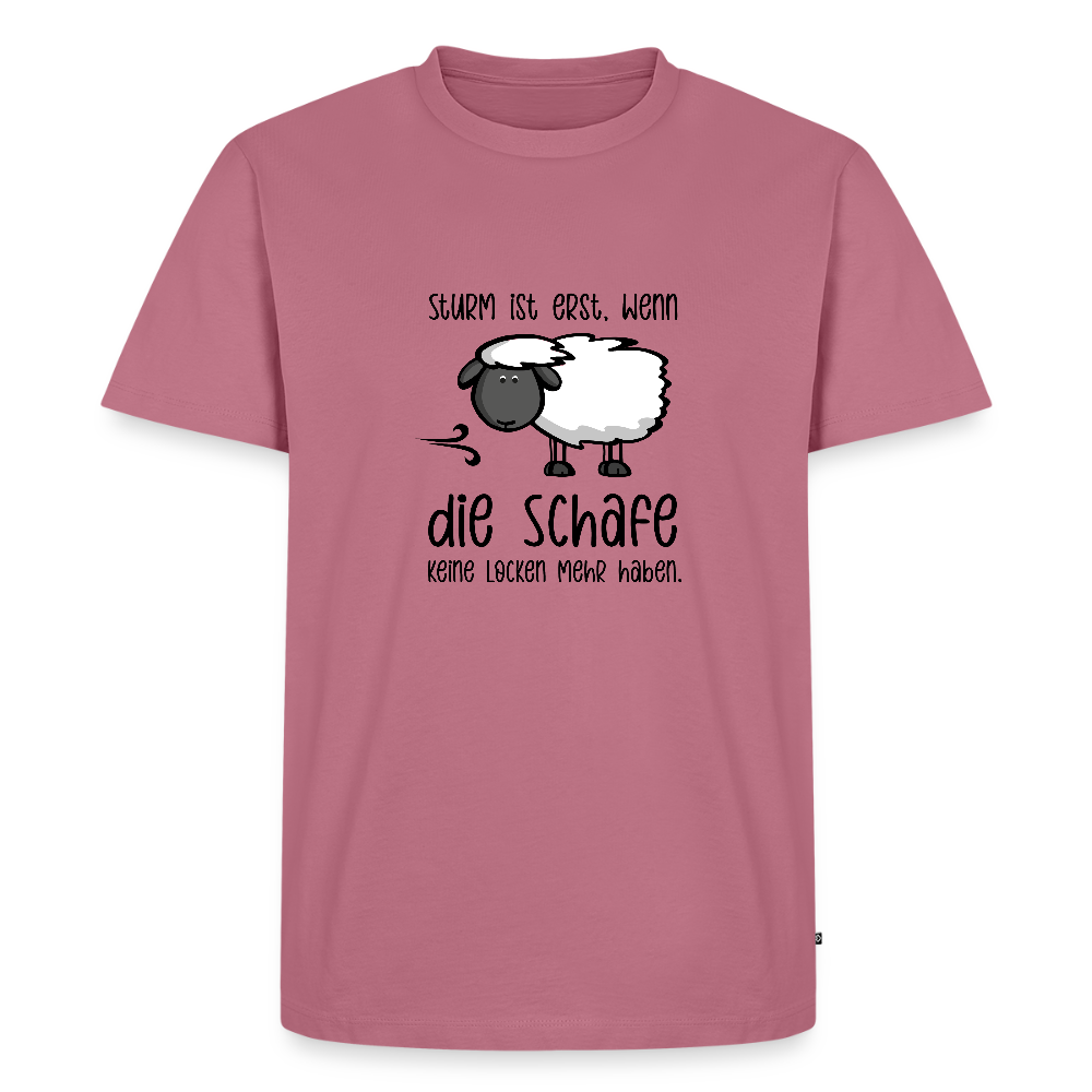Herren Premium Bio T-Shirt - Schaf - Mauve