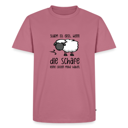 Herren Premium Bio T-Shirt - Schaf - Mauve