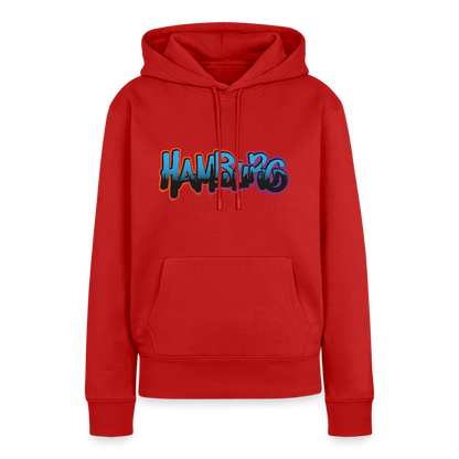 Damen Premium Hoodie - Hamburg - Rot