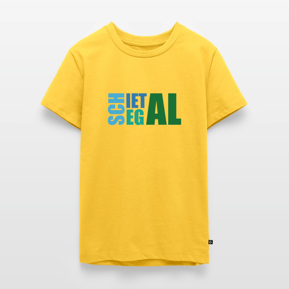 Teenager Premium T-Shirt "Schietegal" - Sonnengelb