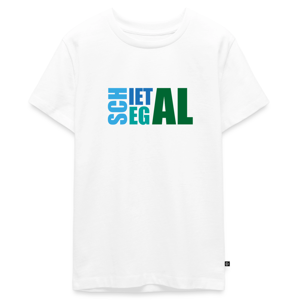 Teenager Premium T-Shirt "Schietegal" - Weiß