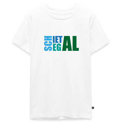Teenager Premium T-Shirt "Schietegal" - Weiß