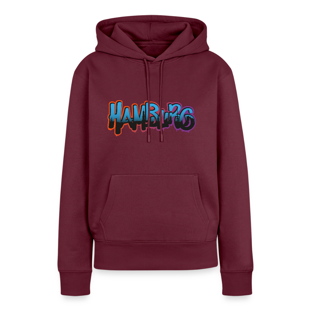 Damen Premium Hoodie - Hamburg - Burgunderrot