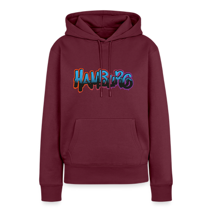 Damen Premium Hoodie - Hamburg - Burgunderrot