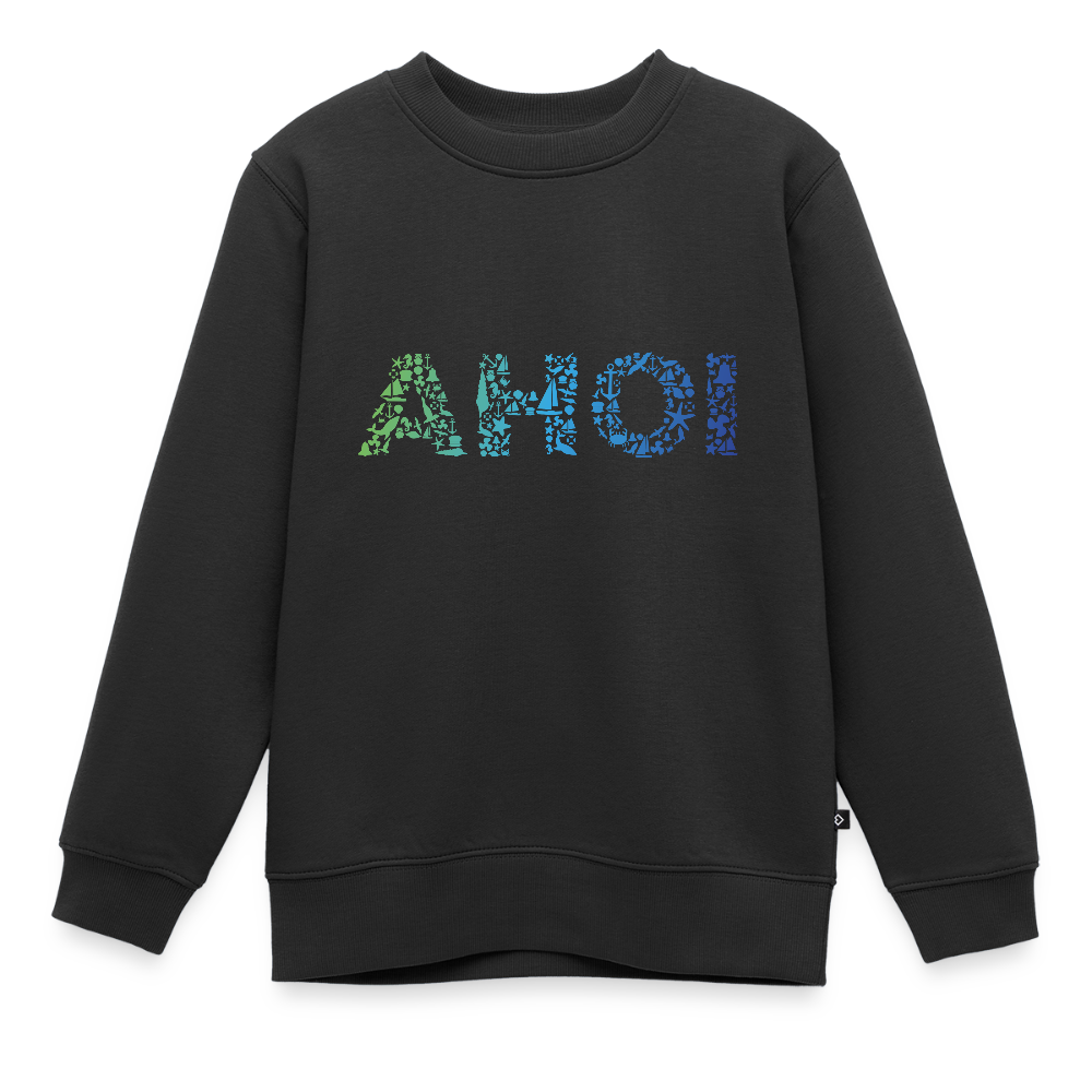Kinder Premium Pullover - Ahoi doodles - Schwarz