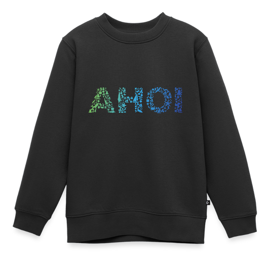 Kinder Premium Pullover - Ahoi doodles - Schwarz