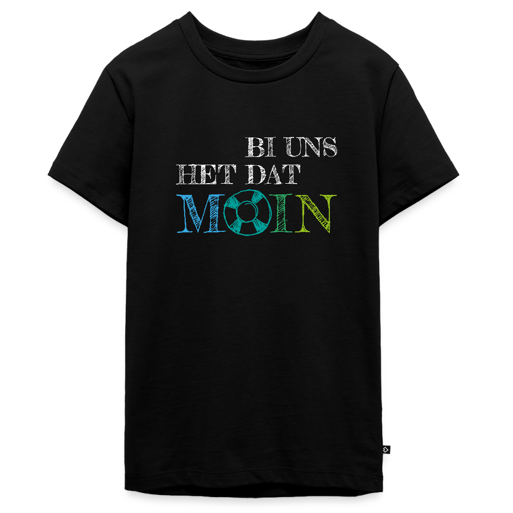 Teenager Premium T-Shirt - Bi uns het dat Moin (weiss) - Schwarz
