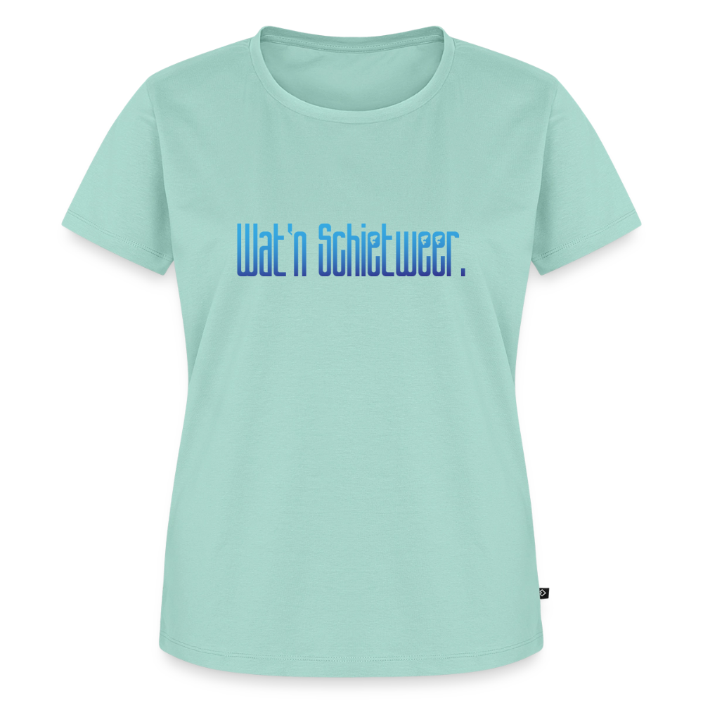 Damen Premium Bio T-Shirt - wat'n Schietweer - Mint 