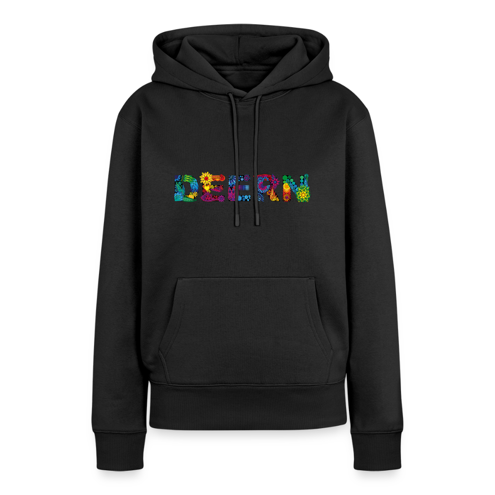 Damen Premium Hoodie - Deern - Schwarz