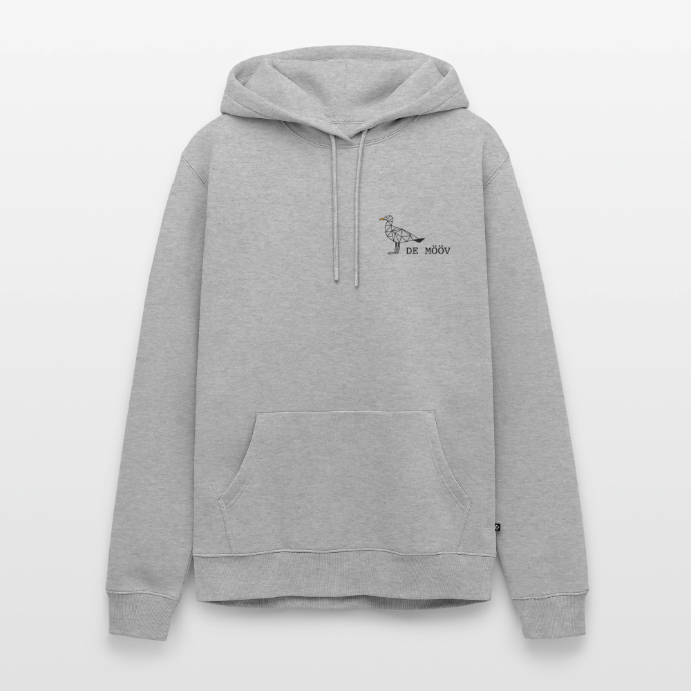 Herren Premium Hoodie - de Mööv - Grau meliert