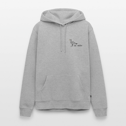 Herren Premium Hoodie - de Mööv - Grau meliert