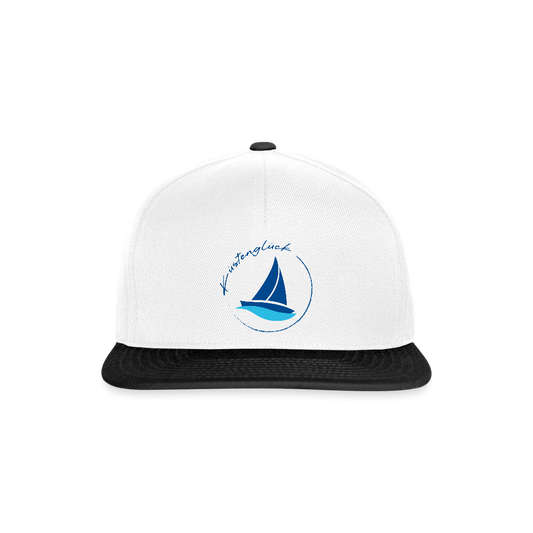 Snapback Cap - Küstenglück - Weiß/Schwarz
