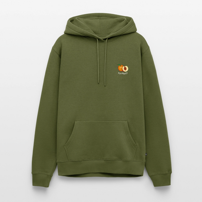 Herren Premium Hoodie - Plüschappel weiß - Khaki