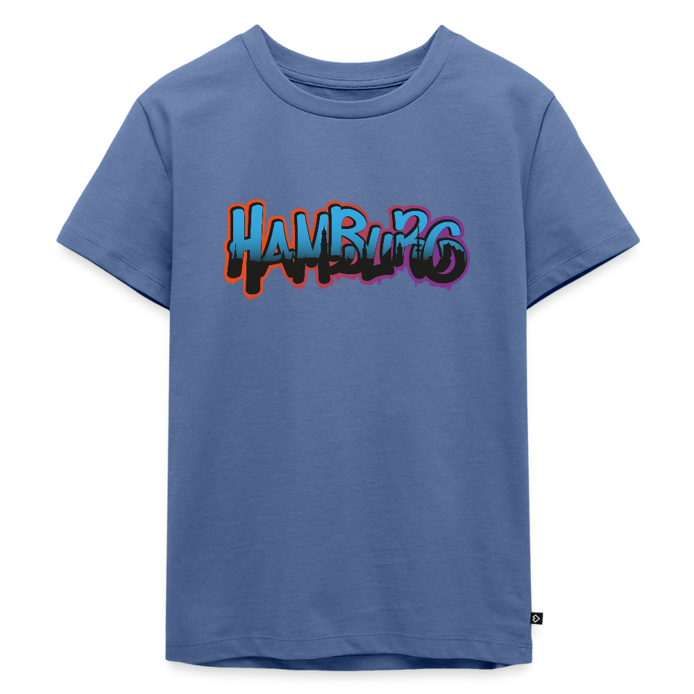 Kinder Premium T-Shirt - Hamburg - Taubenblau
