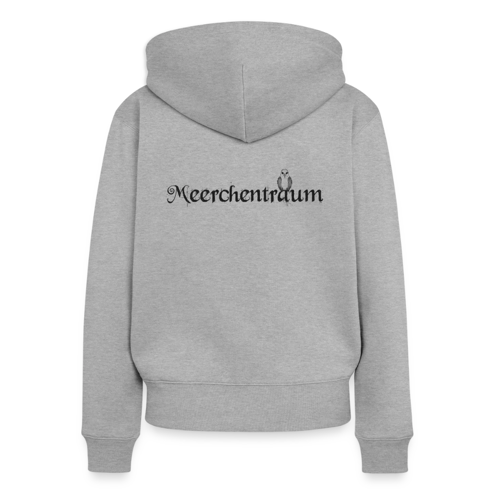 Meerchentraum - Damen Premium Kapuzenjacke - Grau meliert
