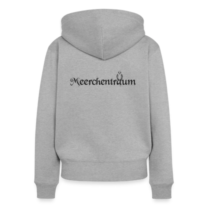 Meerchentraum - Damen Premium Kapuzenjacke - Grau meliert