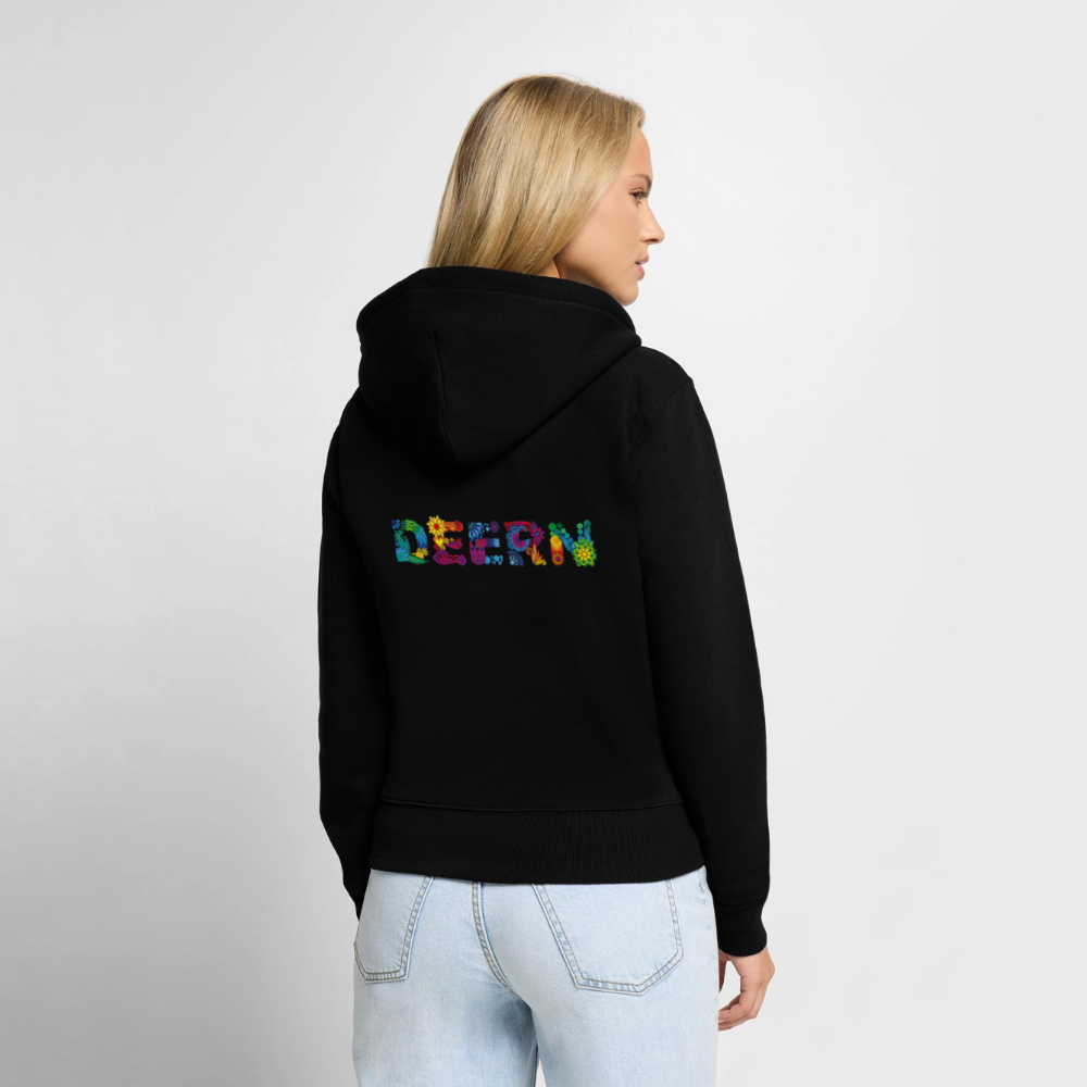 Damen Premium Kapuzenjacke - Deern - Schwarz
