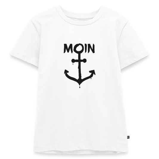 Kinder Premium T-Shirt - Moin Anker - Weiß