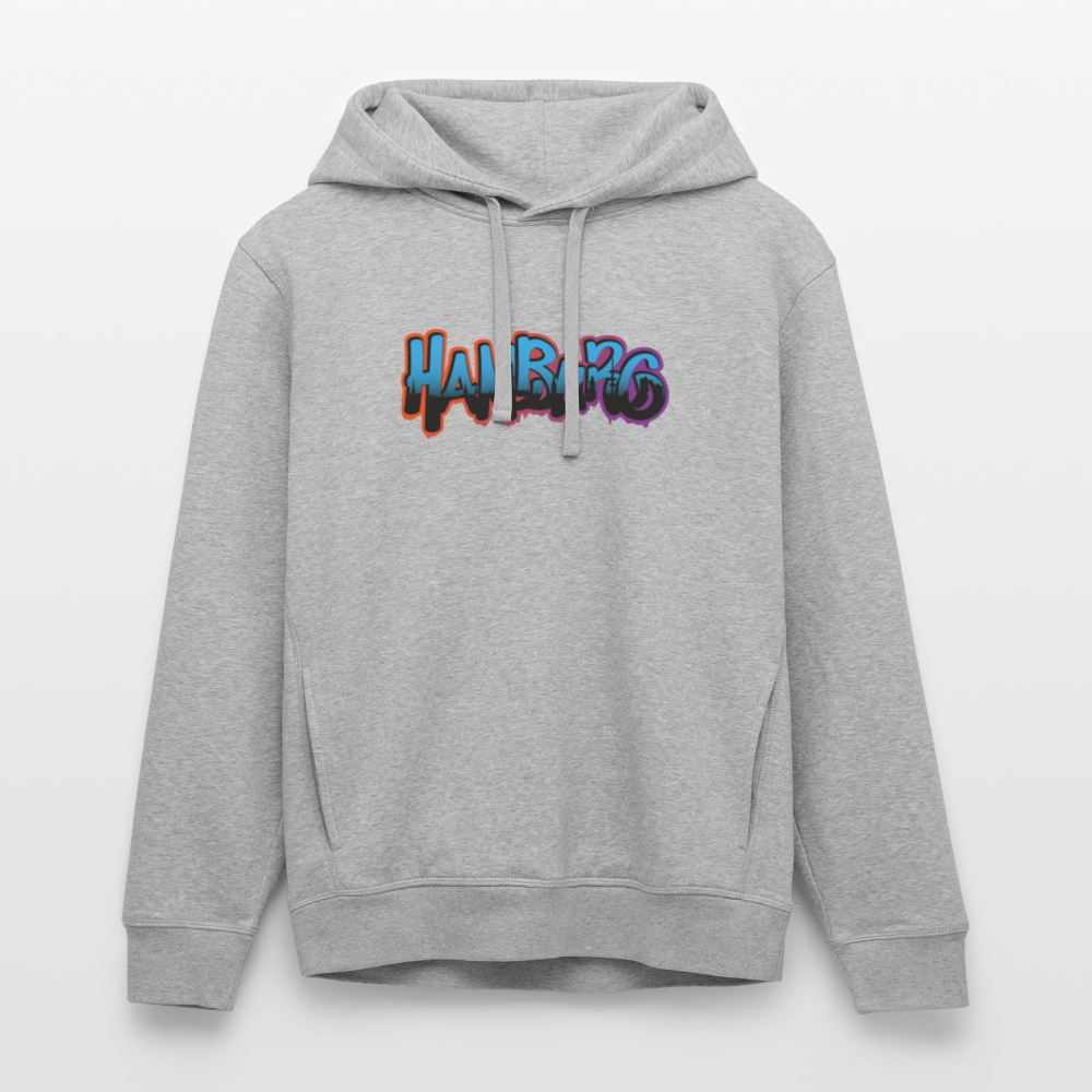 Unisex Bio-Hoodie - Hamburg - Grau meliert