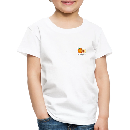 Kinder Premium T-Shirt - Plüschappel - Weiß