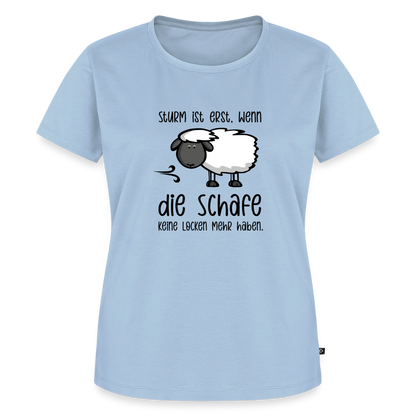 Damen Premium Bio T-Shirt - Schaf - Hellblau
