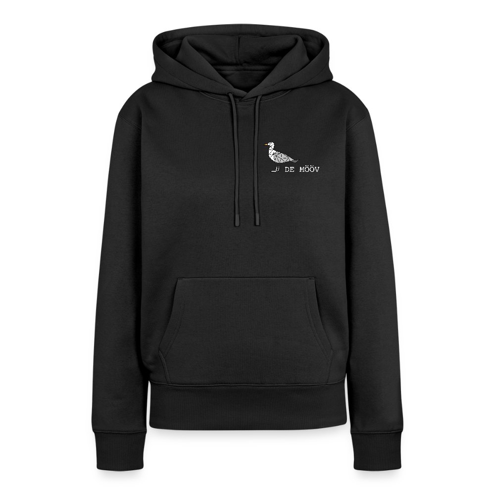 Damen Premium Hoodie - de Mööv (weiss) - Schwarz