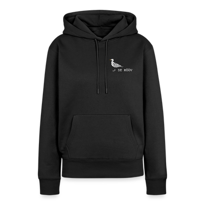 Damen Premium Hoodie - de Mööv (weiss) - Schwarz