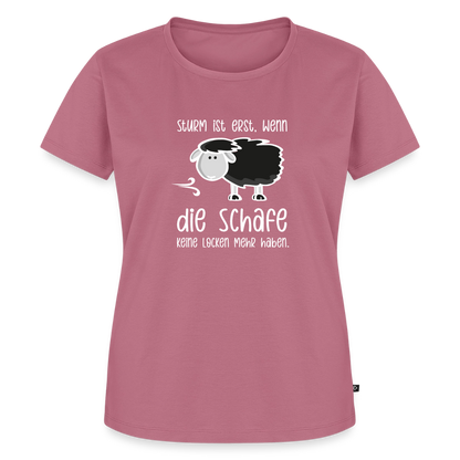 Damen Premium Bio T-Shirt - Schaf (weiss) - Mauve