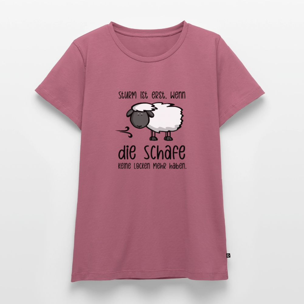 Damen Premium Bio T-Shirt - Schaf - Mauve
