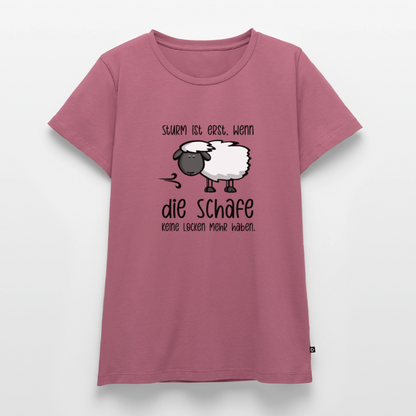Damen Premium Bio T-Shirt - Schaf - Mauve