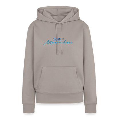 Damen Premium Hoodie - Zeit für Meerchen - Taupe