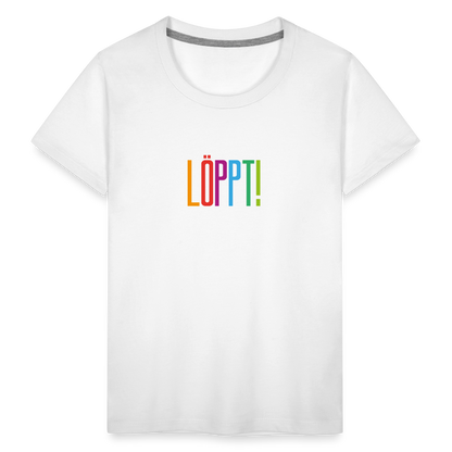 Kinder Premium T-Shirt - Löppt! - Weiß
