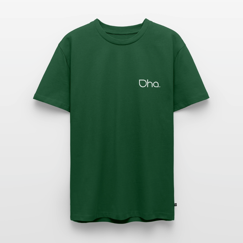 Oha - Herren Premium T-Shirt (weiß) - Flaschengrün