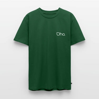 Oha - Herren Premium T-Shirt (weiß) - Flaschengrün