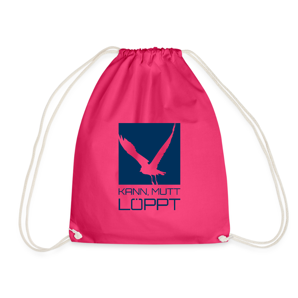 Turnbeutel - Kann, mutt, löppt! - Fuchsia