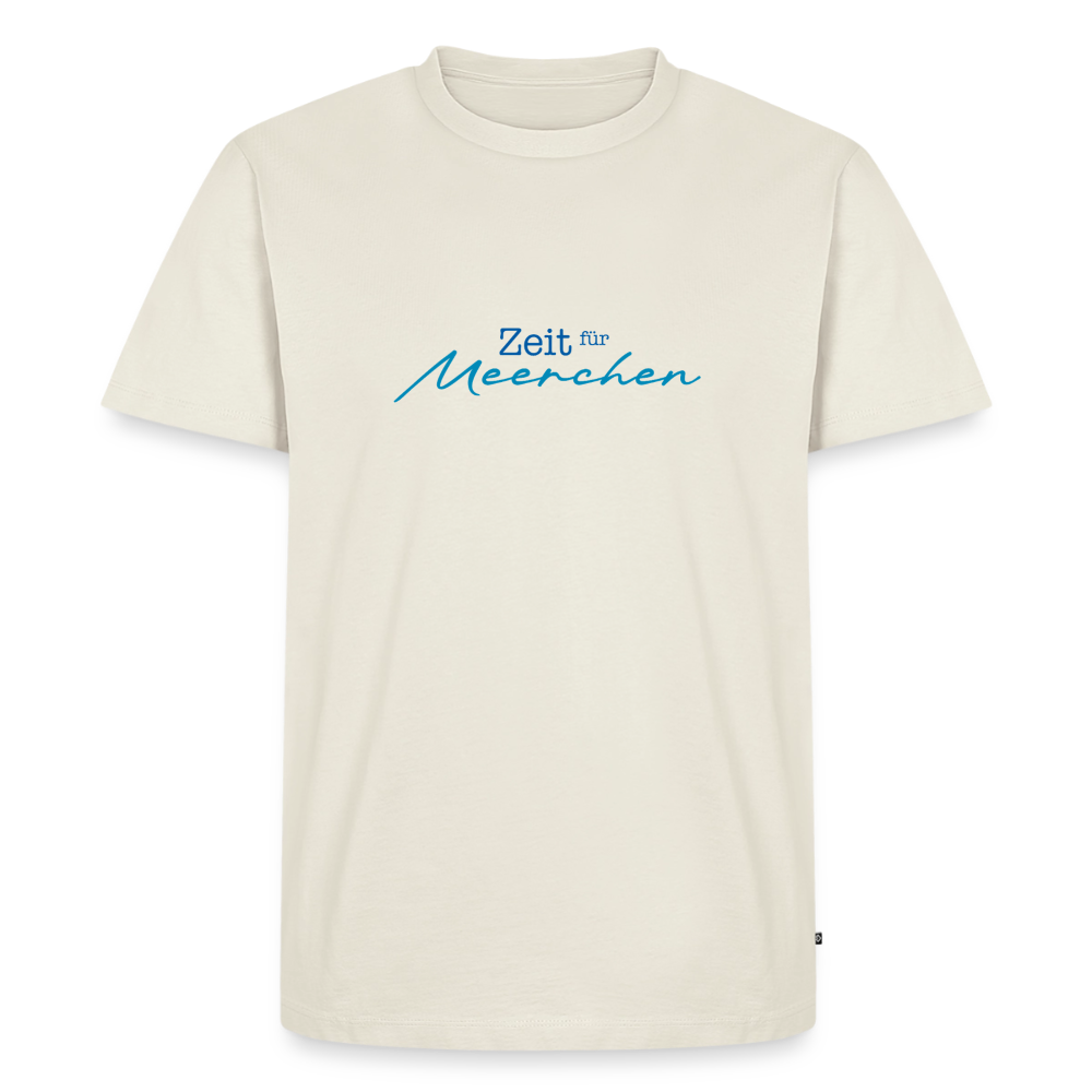 Herren Premium T-Shirt - Zeit für Meerchen - Naturweiß