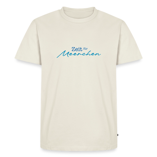 Herren Premium T-Shirt - Zeit für Meerchen - Naturweiß