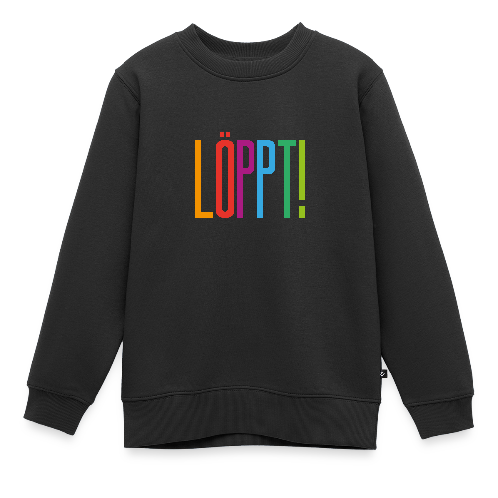 Kinder Premium Pullover - Löppt! - Schwarz